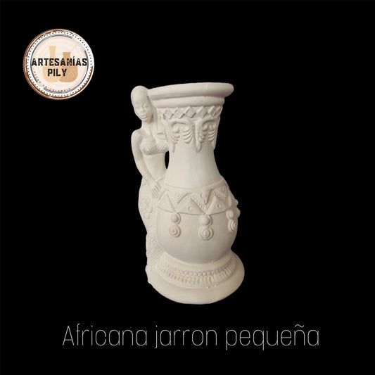 Africana jarrón en ceramica